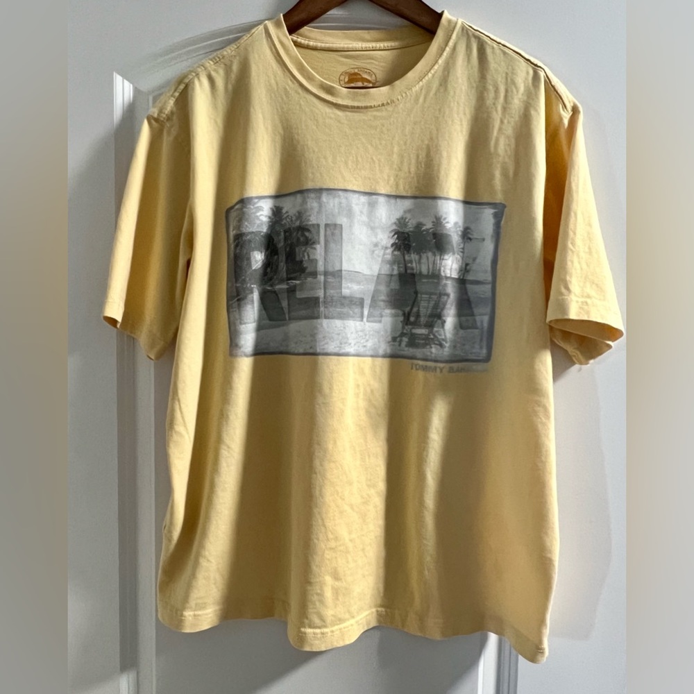 Men’s Tommy Bahama Yellow RELAX T-Shirt Size L